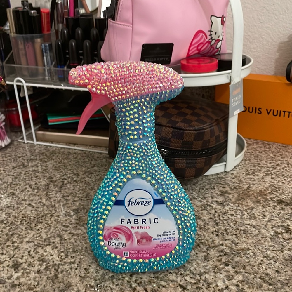 Custom bling febreeze bottle